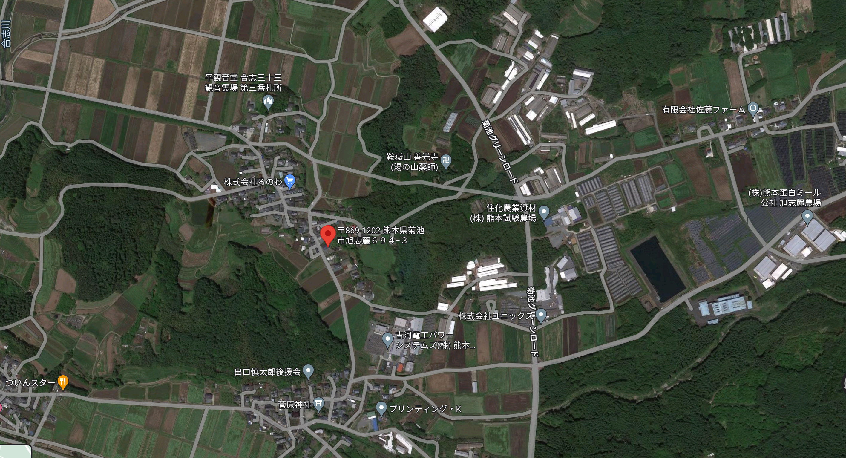 ペガサスジャパン地図